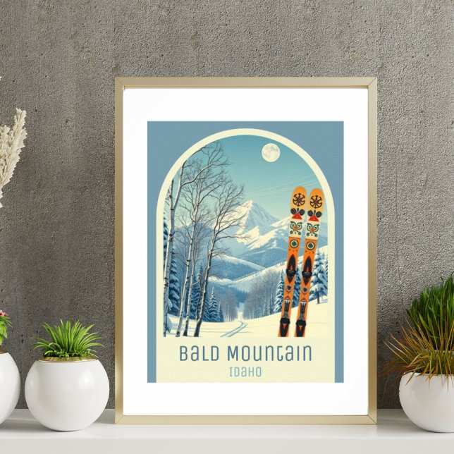 Poster Estância de esqui Bald Mountain Idaho (Criador carregado)
