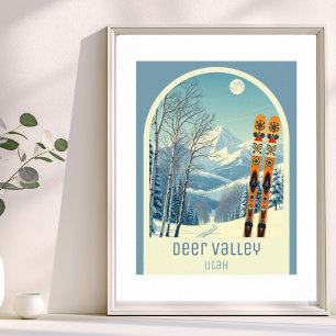 Poster Estância de esqui Deer Valley Utah