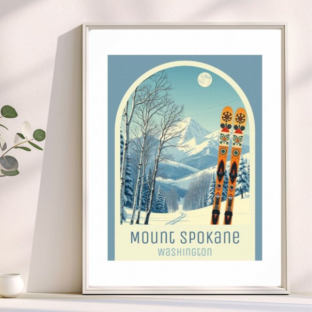 Poster Estância de esqui Mount Spokane Washington (Criador carregado)