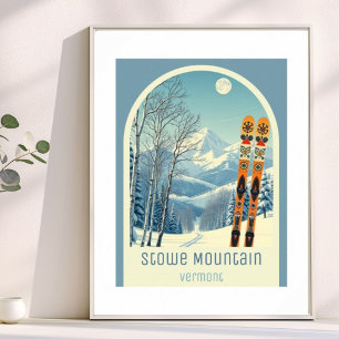 Poster Estância de esqui Stowe Mountain Vermont