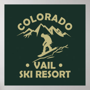Poster Estância de esqui Vail Colorado