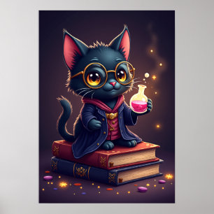 Poster Estante de Leitura Dark Academia BookTok Magia Poç