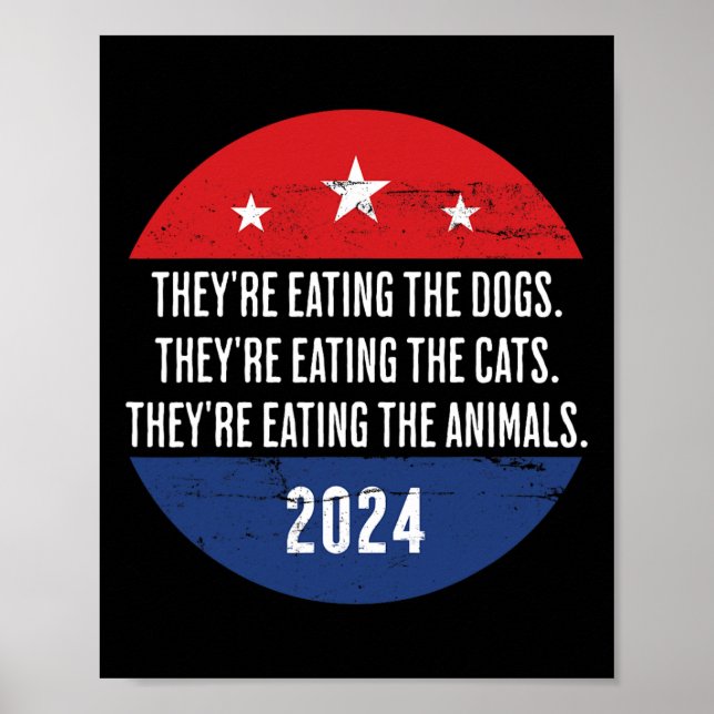Poster Estão comendo os cães que estão comendo a comida (Frente)