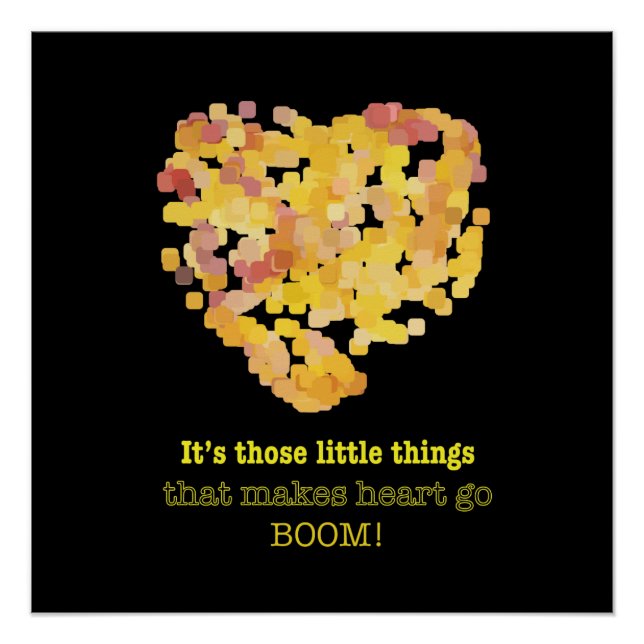 Pôster Estar apaixonado por aspas: São essas pequenas coi (Frente)