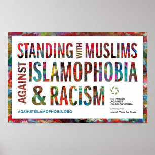 Poster Estar com os muçulmanos contra Islamophobia &