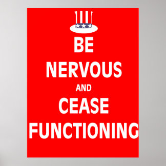 Poster Estar nervoso e deixar de funcionar