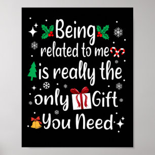 Poster Estar Relacionado A Mim, Engraçado Família Natal P