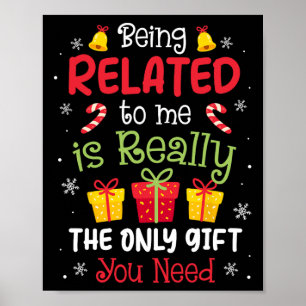 Poster Estar Relacionado A Mim Família De Natal Engraçada
