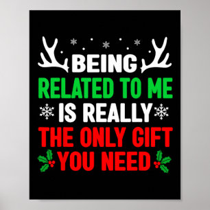 Poster Estar Relacionado A Mim, Feliz Natal, Mulheres Hom