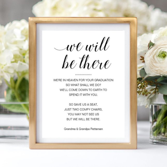Poster Estaremos Lá Graduação De Nomes De Assentos De Mem (Criador carregado)