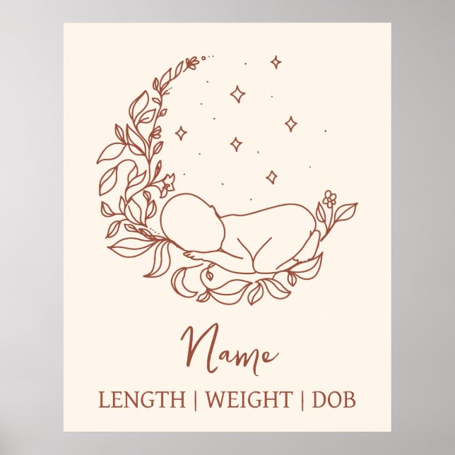 Poster Estatísticas de Nascimento de Recém-Nascidos (Frente)