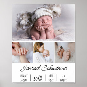 Poster Estatísticas de Nascimento do Bebê