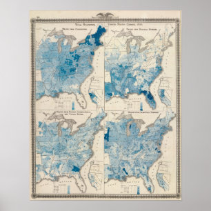 Poster Estatísticas vitais, recenseamento unido