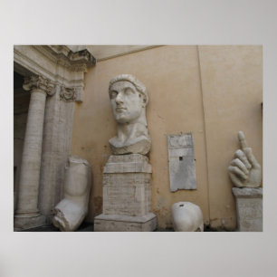 Pôster Estátua colossal de Constantim, Roma, 315-220