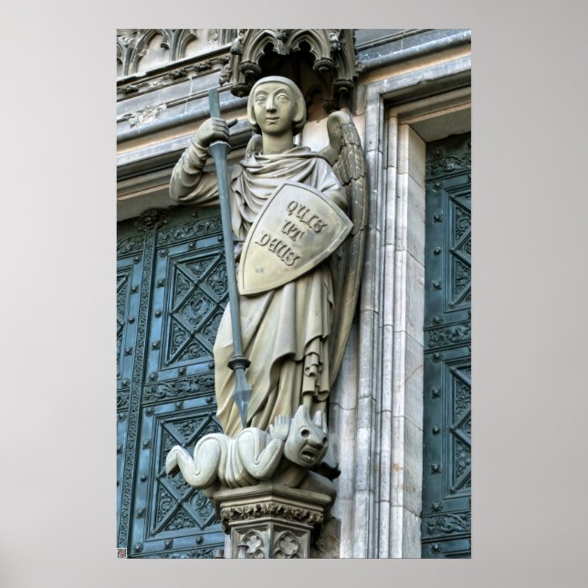 Pôster Estátua da Catedral de Colônia (Frente)