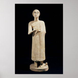 Pôster Estátua da Deusa Excelente, de Diga Asmar