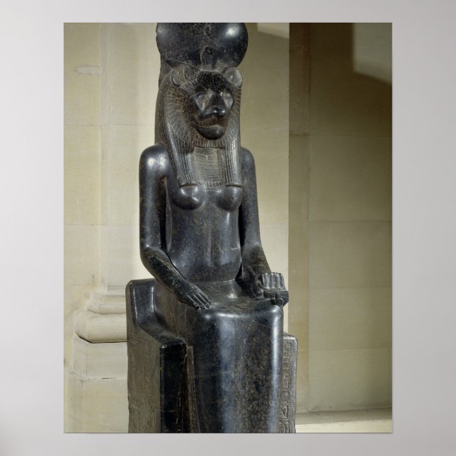 Pôster Estátua da deusa leã Sekhmet, da (Frente)