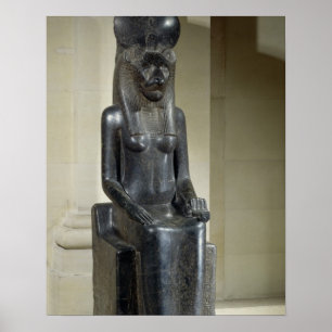 Pôster Estátua da deusa leão-dirigida Sekhmet, do th