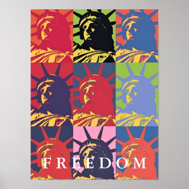 Poster Estátua da Liberdade da Pop (Frente)