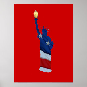 Poster Estátua da liberdade em alguma cor