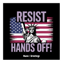 Estátua da Liberdade Mãos à Resistência aos Protes