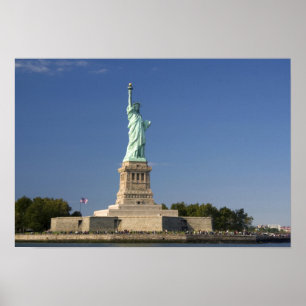 Pôster Estátua da liberdade na ilha da liberdade em 2