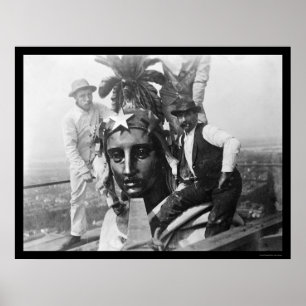 Pôster Estátua da Liberdade no topo do Capitólio 1920