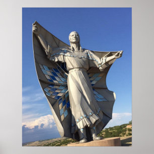 Poster Estátua da mulher do nativo americano