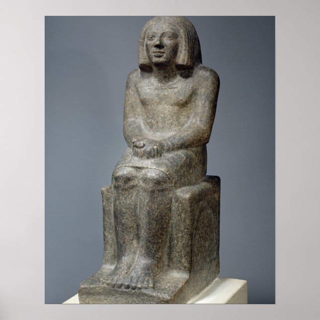 Pôster Estátua de Ankh, Padre Horus, Dynntico Pe Precoce (Frente)