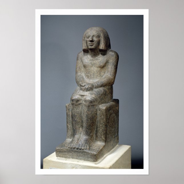 Pôster Estátua de Ankh, Padre Horus, Dynntico Pe Precoce (Frente)
