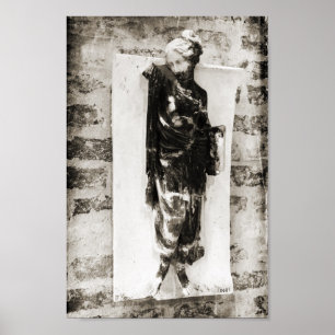 Poster Estátua de Berlim   Preto + Branco