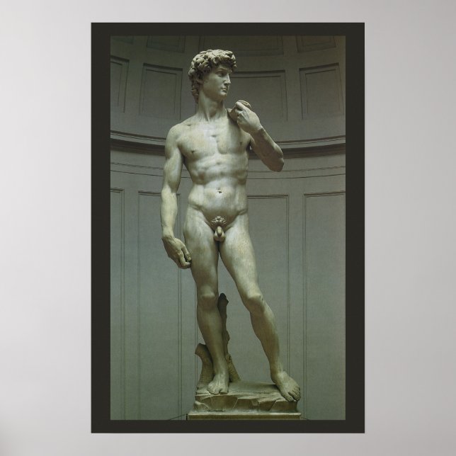 Poster Estátua de David por Michelangelo (Frente)
