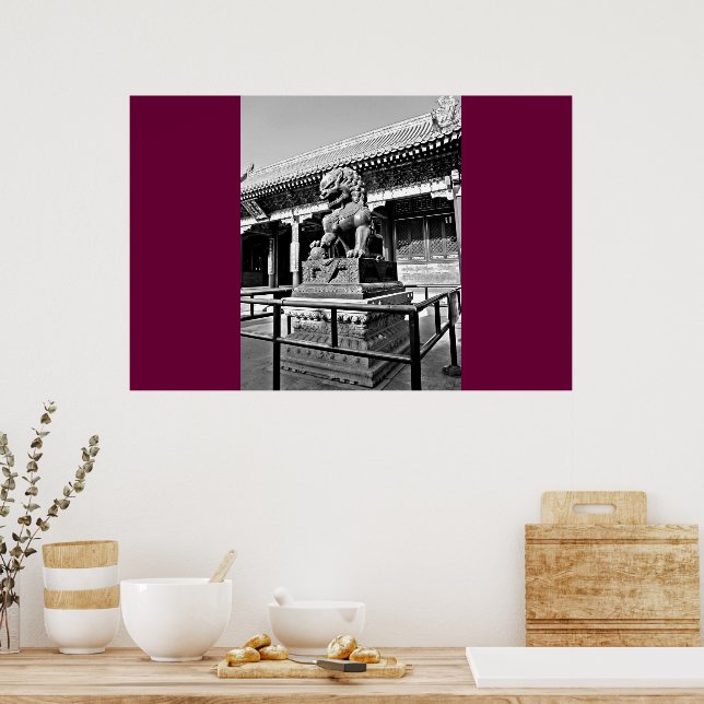 Poster Estátua de Dragões da Cidade Proibida (Cozinha)