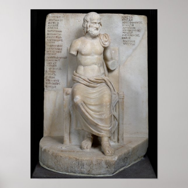 Poster Estátua de Euripides (Frente)