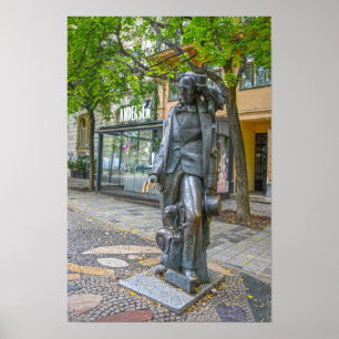 Poster Estátua de Hans Christian Andersen, Bratislava, Es