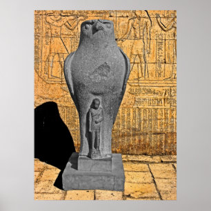 Pôster Estátua de Horus, Edfu, Egipto (1)