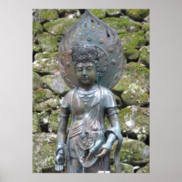 Pôster Estátua de Kannon (Kwan Yin) no Monte Kurama