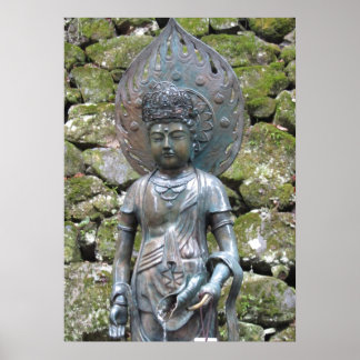Pôster Estátua de Kannon (Kwan Yin) no Monte Kurama