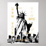 Poster estátua de Nova Iorque nyc da liberdade pop<br><div class="desc">estátua de Nova Iorque nyc da liberdade pop</div>