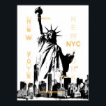 Poster estátua de Nova Iorque nyc da liberdade pop<br><div class="desc">estátua de Nova Iorque nyc da liberdade pop</div>