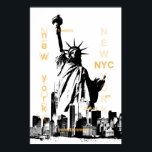 Pôster estátua de Nova Iorque nyc da liberdade pop<br><div class="desc">estátua de Nova Iorque nyc da liberdade pop</div>