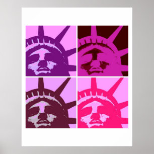 Poster Estátua de pop Art da Liberdade