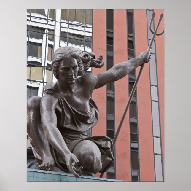 Pôster Estátua de Portlandia, Portland, Oregon (Frente)