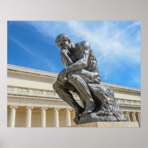 Pôster Estátua de Rodin Thinker