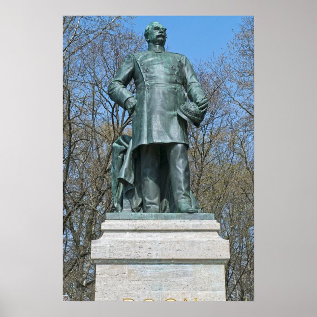 Pôster Estátua de Roon em Berlim (Frente)
