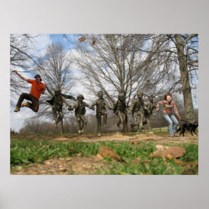 Poster Estátua de salto do parque cultural de Blount