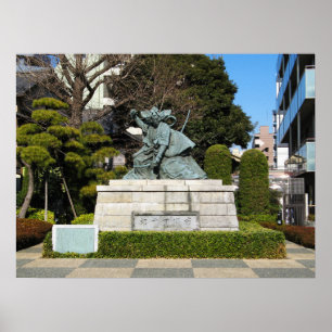 Poster Estátua de Samurai Kamakura Gongoro Kagemasa Kabu