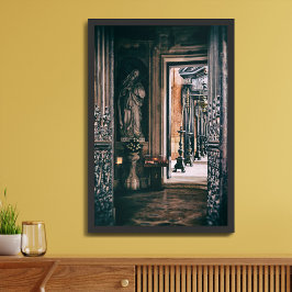 Poster Estátua de Santa Rita de Cássia no Palácio de Mafr