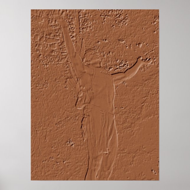 Pôster Estátua de Trilha Mohawk (Frente)