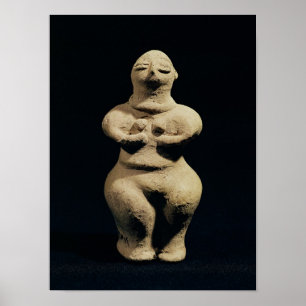 Poster Estátua de uma deusa, 6o milênio BC
